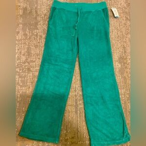 Old Navy Aqua Lounge Track Pants Women Sz S Sweatpant Jogger Terry Cloth Y2K NWT